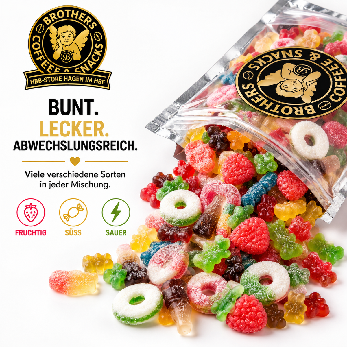 Süßigkeitenmischung – Bunter Mix mit vielen verschiedenen Sorten