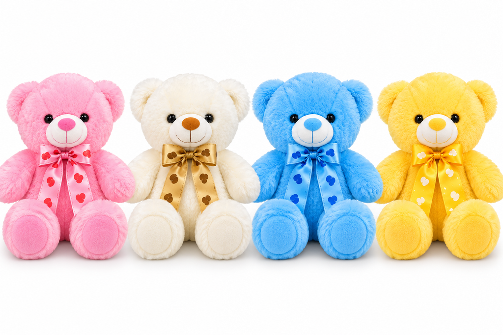 Kuschelteddy 40 cm – Teddybär in 4 Farben | Geschenkidee