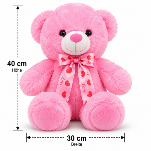 Kuschelteddy 40 cm – Teddybär in 4 Farben | Geschenkidee